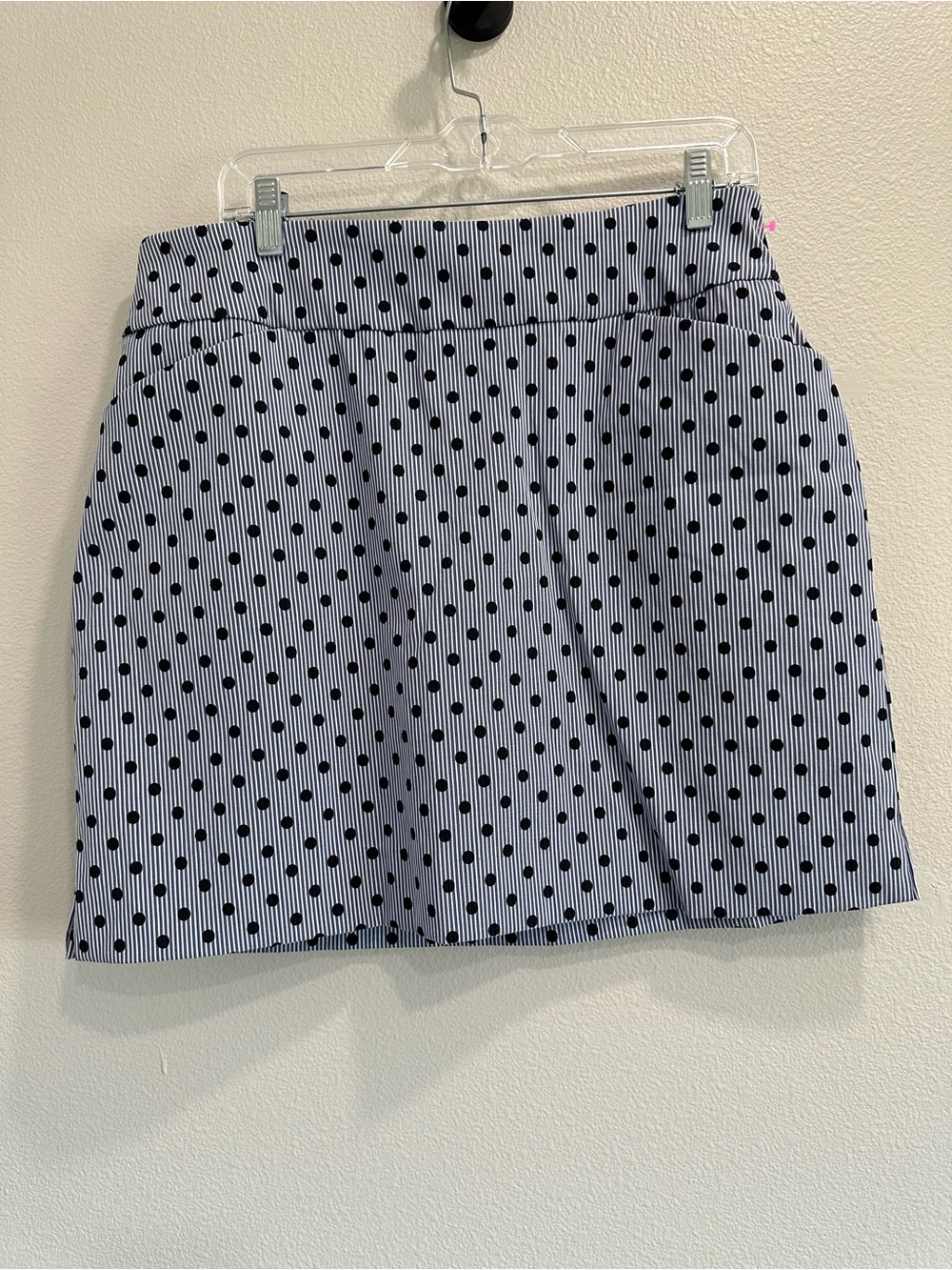 Charter Club polka Dot Skort in navy,blue, and White,size 12